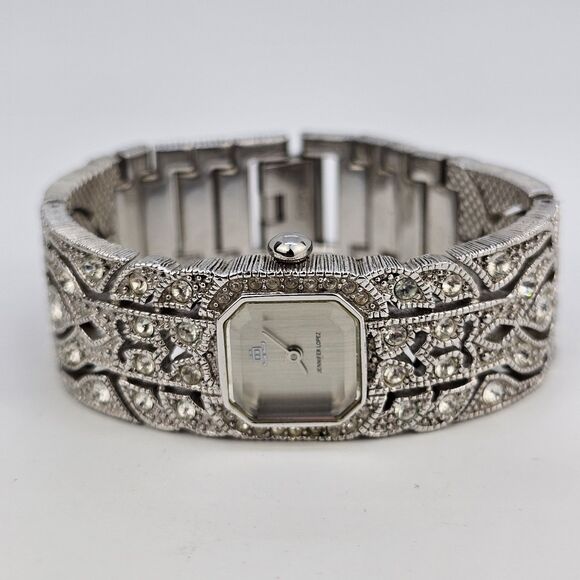 Jennifer Lopez Women Watch 20MM Crystal Accent Gray Dial Bracelet 6\